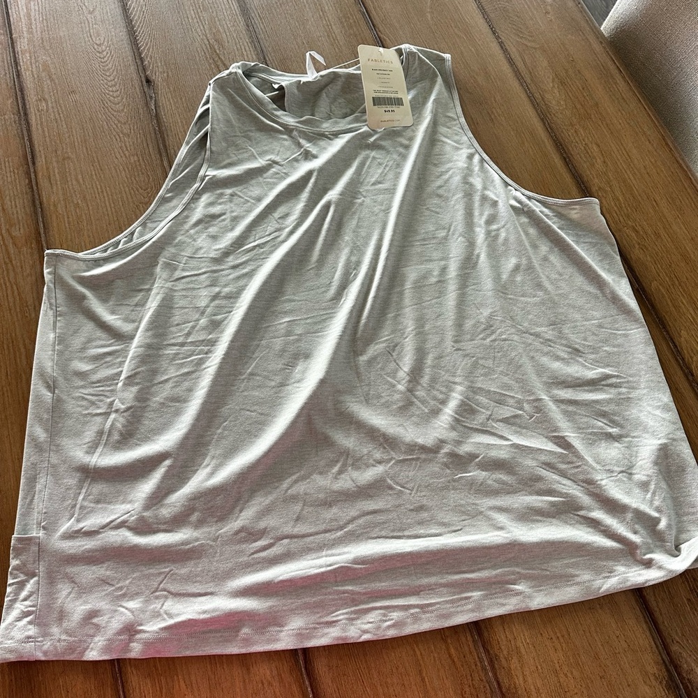 Fabletics Grey Sleeveless Tank Top